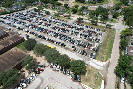Eisenhower High School Parking Lot - Side in Houston