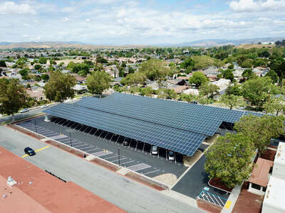 Hollister High School Baler Alley Parking Lot in Hollister