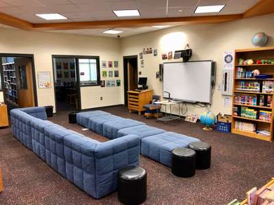 Catawba Trail Elementary School Library in Elgin