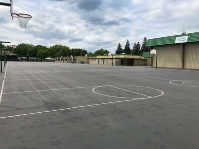 La Loma Middle School Outdoor Basketball Courts in Modesto