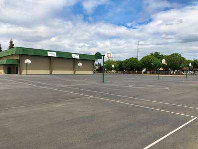 La Loma Middle School Outdoor Basketball Courts in Modesto