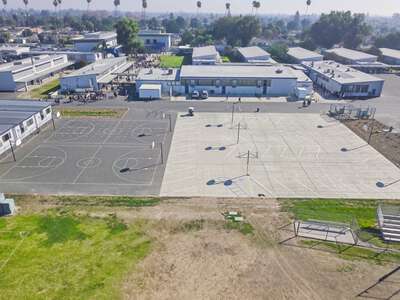 Griffiths Middle School Outdoor Basketball Courts in Downey