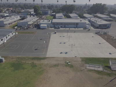 Griffiths Middle School Outdoor Basketball Courts in Downey