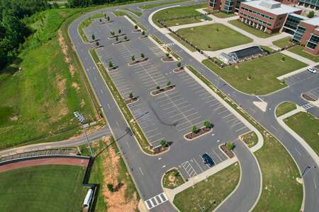 Catawba Ridge High School Parking Lot - Student Parking Lot in Fort Mill