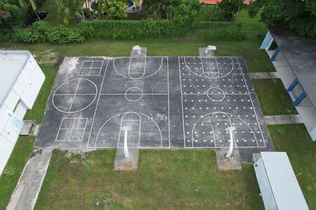 Oak Grove Elementary School Outdoor Basketball Courts in Miami