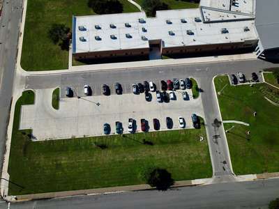Lockhart High School Parking Lot - Front in Lockhart