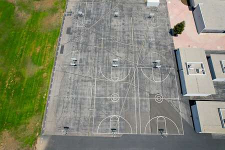 Hillside Middle School Outdoor Basketball Courts in Simi Valley
