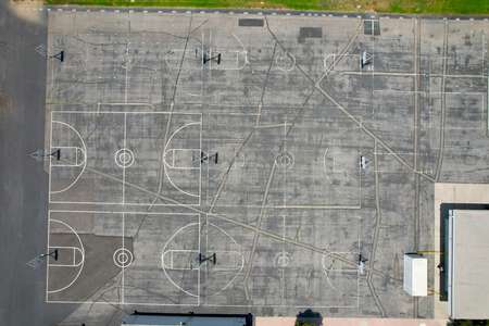 Hillside Middle School Outdoor Basketball Courts in Simi Valley