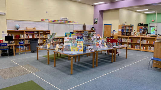 Morehead Montessori Magnet School Media Center in Durham