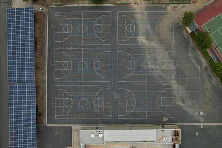 Aliso Niguel High School Outdoor Basketball Courts in Aliso Viejo