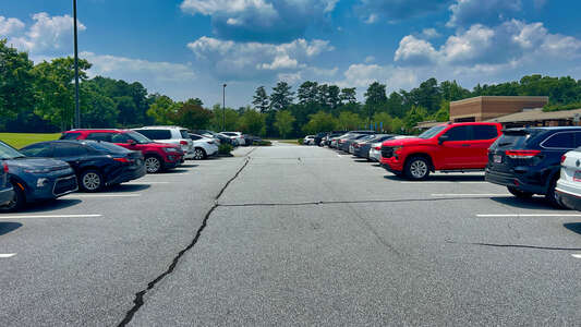Parsons Elementary School Parking Lot - Main Front in Suwanee