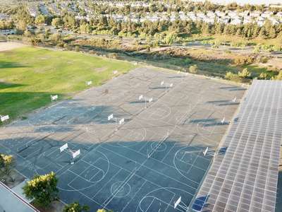 East Lake Middle School Outdoor Basketball Courts in Chula Vista
