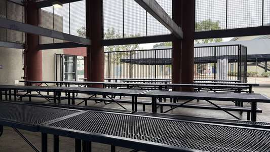 Chavez Middle School Outdoor Lunch Area in Lynwood