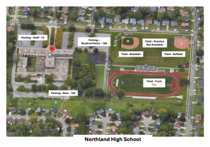 Northland High School Staff/Visitor Parking in Columbus 2