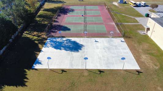 Independence Middle School Outdoor Basketball Courts in Virginia Beach