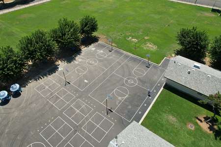 Holland Elementary School Outdoor Basketball Courts in Fresno