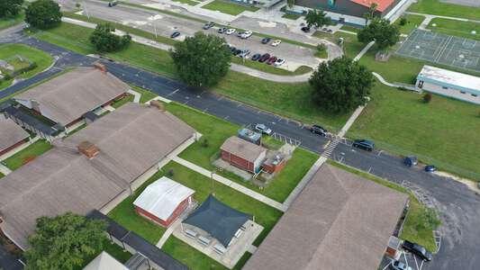 Centennial Elementary School Parking Lot - Back in Dade City