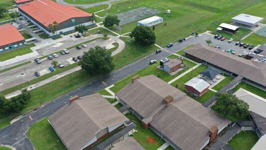 Centennial Elementary School Parking Lot - Back in Dade City