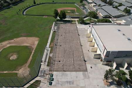 Hoover High School Outdoor Basketball Courts in Fresno
