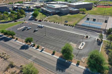 Moapa Valley High School Parking Lot - South in Overton 2