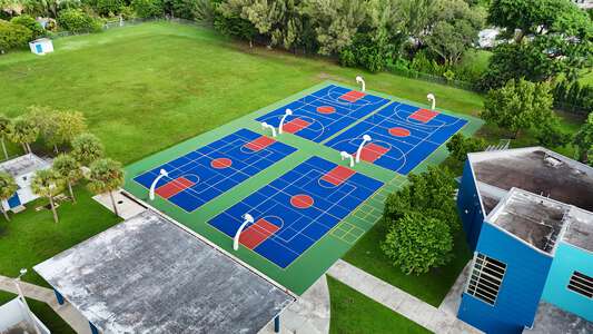 Vineland Elementary School Outdoor Basketball Courts in Miami