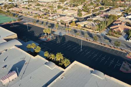 Leavitt - Justice Myron E. Middle School Parking Lot - Front in Las Vegas 2