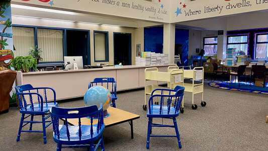 Benjamin Franklin Elementary School Media Center in Riverside