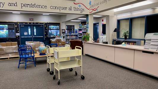 Benjamin Franklin Elementary School Media Center in Riverside