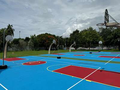 Bowman Ashe Doolin K-8 Academy Lower Academy Outdoor Basketball Courts in Miami 2