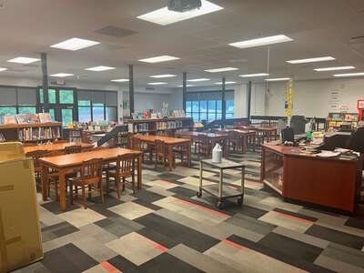 Unidos Dual Language School Library in Forest Park