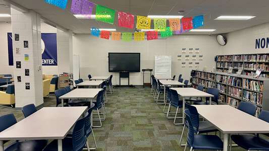 Long Cane Middle School Media Center in LaGrange