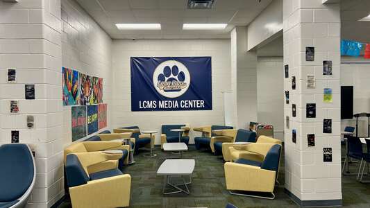 Long Cane Middle School Media Center in LaGrange