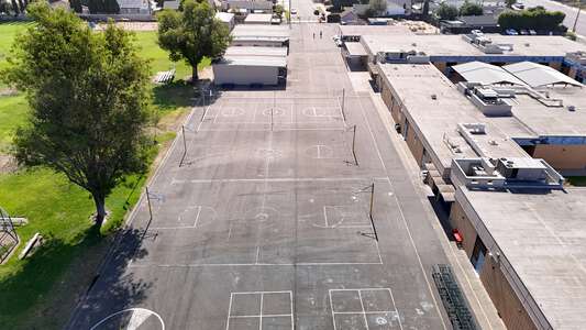 Fletcher Mandarin Language & GATE Academy Outdoor Basketball Courts in Orange 2