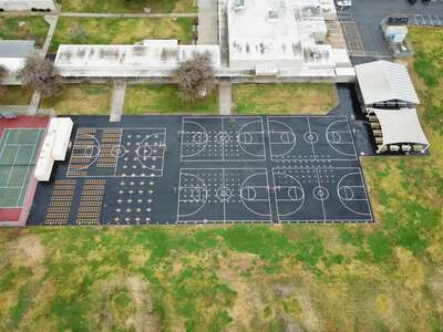Alamitos Intermediate School Outdoor Basketball Courts 2 in Garden Grove