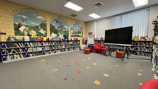 Knight Elementary School Media Center in Lilburn
