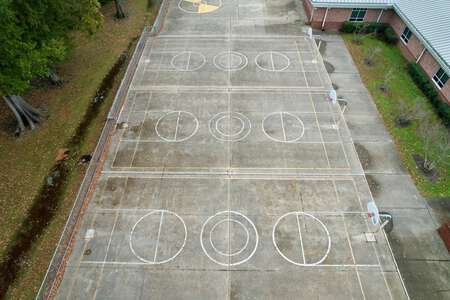 Windsor Oaks Elementary School Outdoor Basketball Courts in Virginia Beach