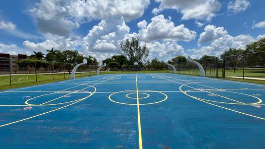 Wesley Matthews Elementary School Outdoor Basketball Courts in Miami