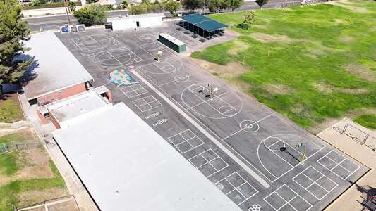 Olive Elementary School Outdoor Basketball Courts in Orange