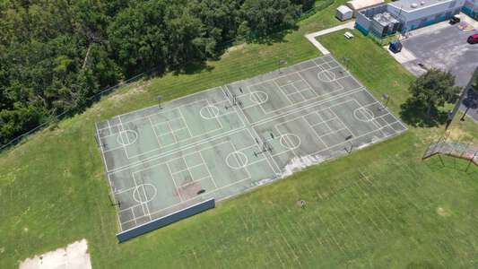 Sand Pine Elementary School Outdoor Basketball Courts in Wesley Chapel