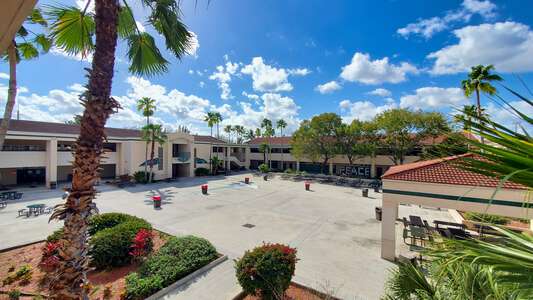 Charles W Flanagan High School Courtyard in Pembroke Pines