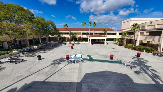 Charles W Flanagan High School Courtyard in Pembroke Pines