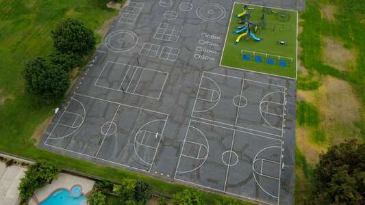 Helen L. Dollahan Elementary School Blacktop / Basketball Courts in Rialto 5