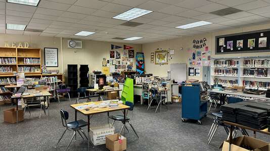 Dutcher Middle School Library in Turlock
