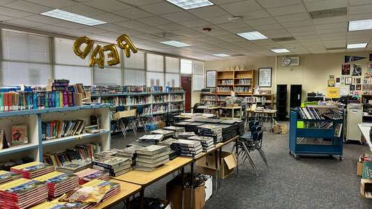 Dutcher Middle School Library in Turlock