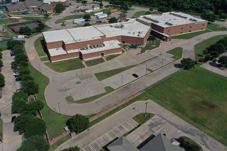 Coppell Middle School North Parking Lot - Front - CMSN in Coppell