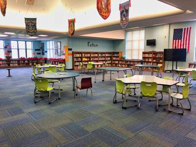 Shiloh Valley Elementary School Media Center in Monroe