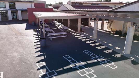 Newport Coast Elementary School (K-6) Outside Covered Patio in Newport Coast 2