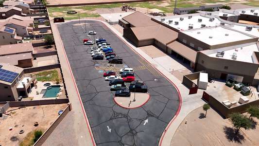 Santa Cruz Elementary School Parking Lot - Side in Maricopa