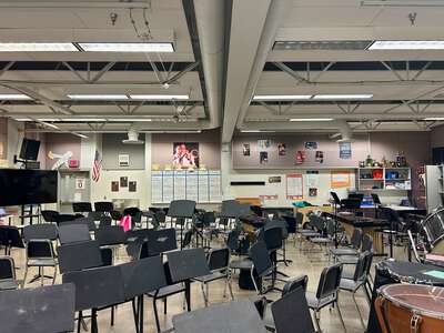 Leslie Middle School Band Room in Salem
