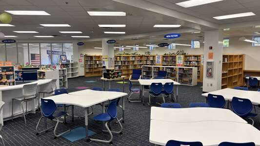 Corporate Landing Middle School Library in Virginia Beach